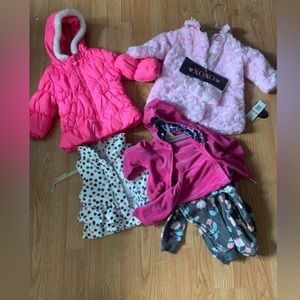 Bundle Baby Girl Winter Clothes Size 12-24M